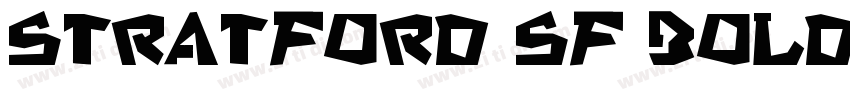 Stratford SF Bold字体转换
